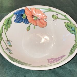 Villory & Boch Bowl Amapola Germany Small Soup Floral Vintage One